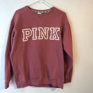 pink crew neck